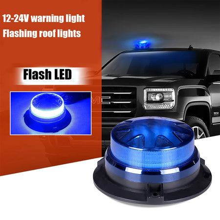 Magnetic Base LED Blue Emergency Strobe Light &ndash; Ultra Bright