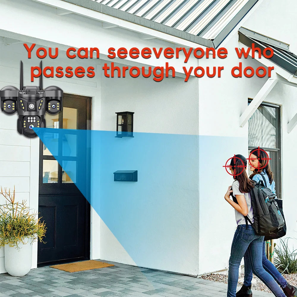 Cugo 15MP Tri-Lens WIFI IP Camera &ndash; Advanced Human Detection