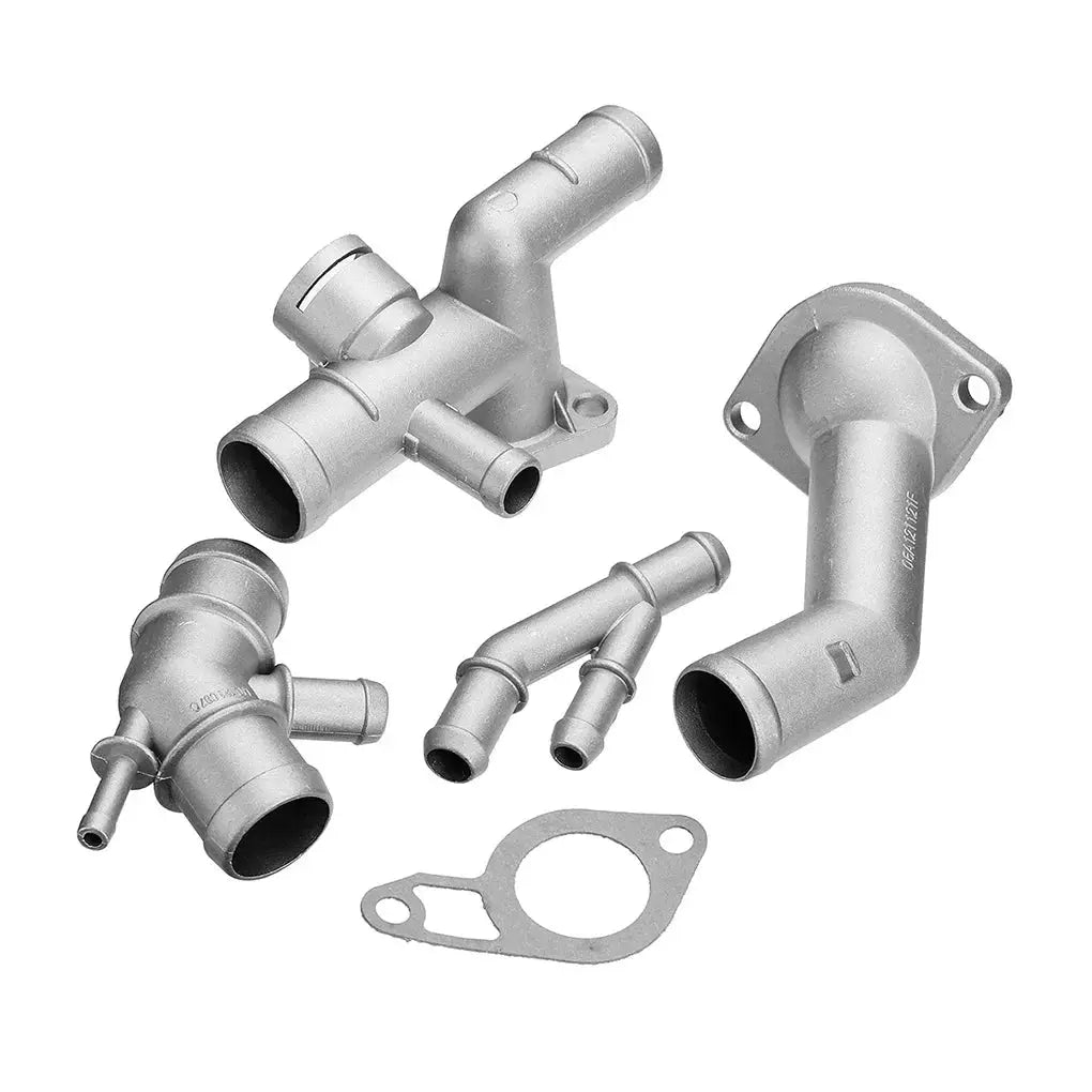 4pcs Flange Coolant Kit Heavy Duty with Accessory Connector Maintenance Kits Replacement for 337 1.8T 06A121132A by InterCyprus Trading Ltd
