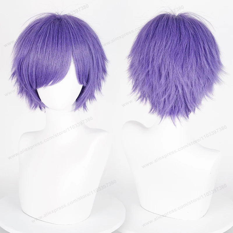 30cm Cosplay Wig - Heat Resistant Synthetic Hair in Various Colours