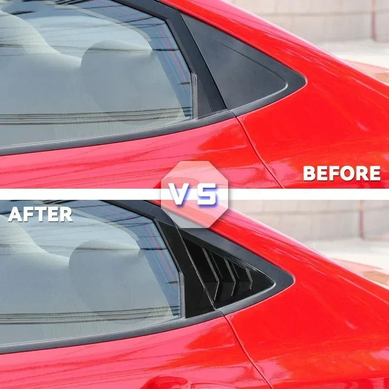 Καλύμματα Σκίασης Πίσω Λεβιέ Hyundai Verna από ABS Carbon Fiber