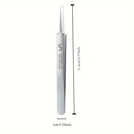 Extra Fine No. 5 Blackhead Tweezers - Precision Acne Removal Tool