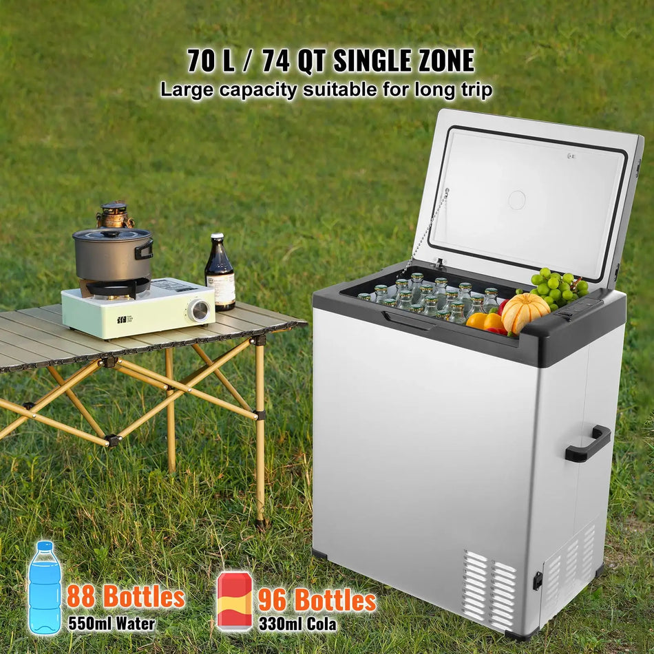 70L Car Refrigerator 12V And 24V DC 100 To 240V AC