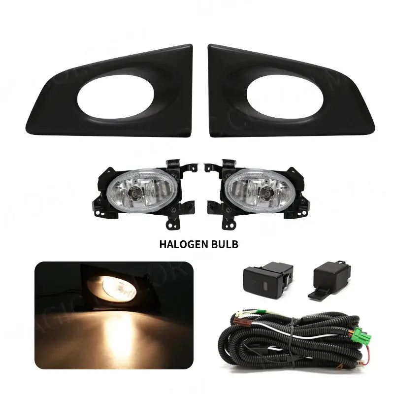For Honda Fit Jazz G Type 2008 2009 2010 Fog Lamp Headlight Car Front Bumper Fog Light Assembly With LHD/RHD Wires Switch 2Pcs by InterCyprus Trading Ltd