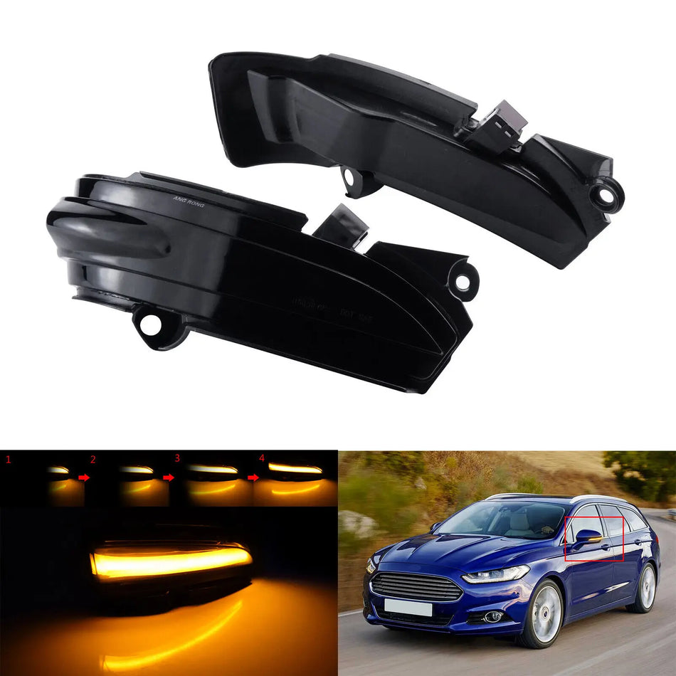 Feux de clignotant à LED dynamique pour rétroviseurs latéraux pour Ford Mondeo MK5