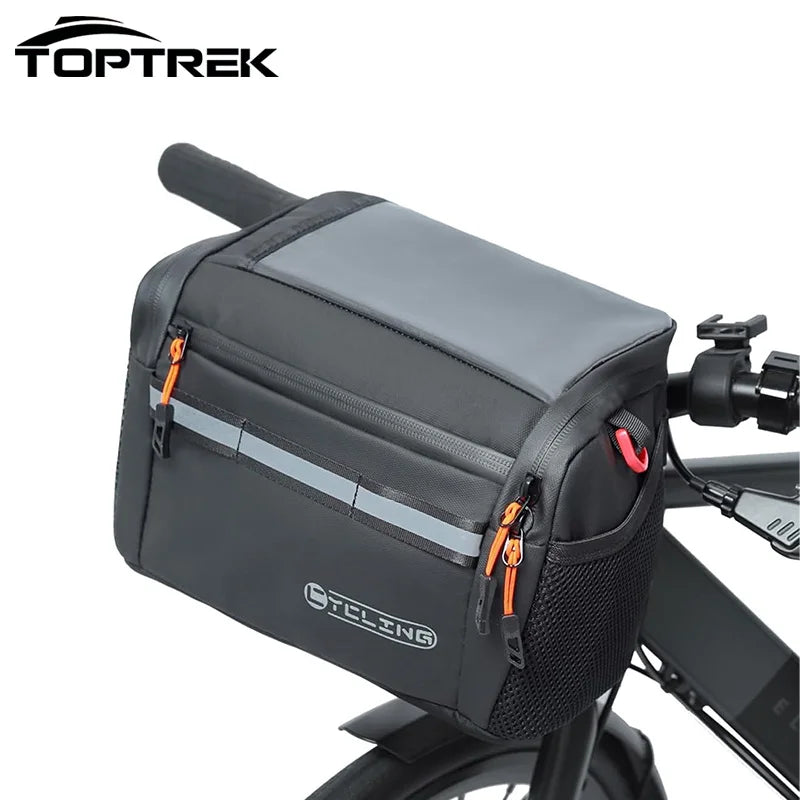 Сумка Toptrek 01 4L на руль, изолированная, полиэстер, водонепроницаемая