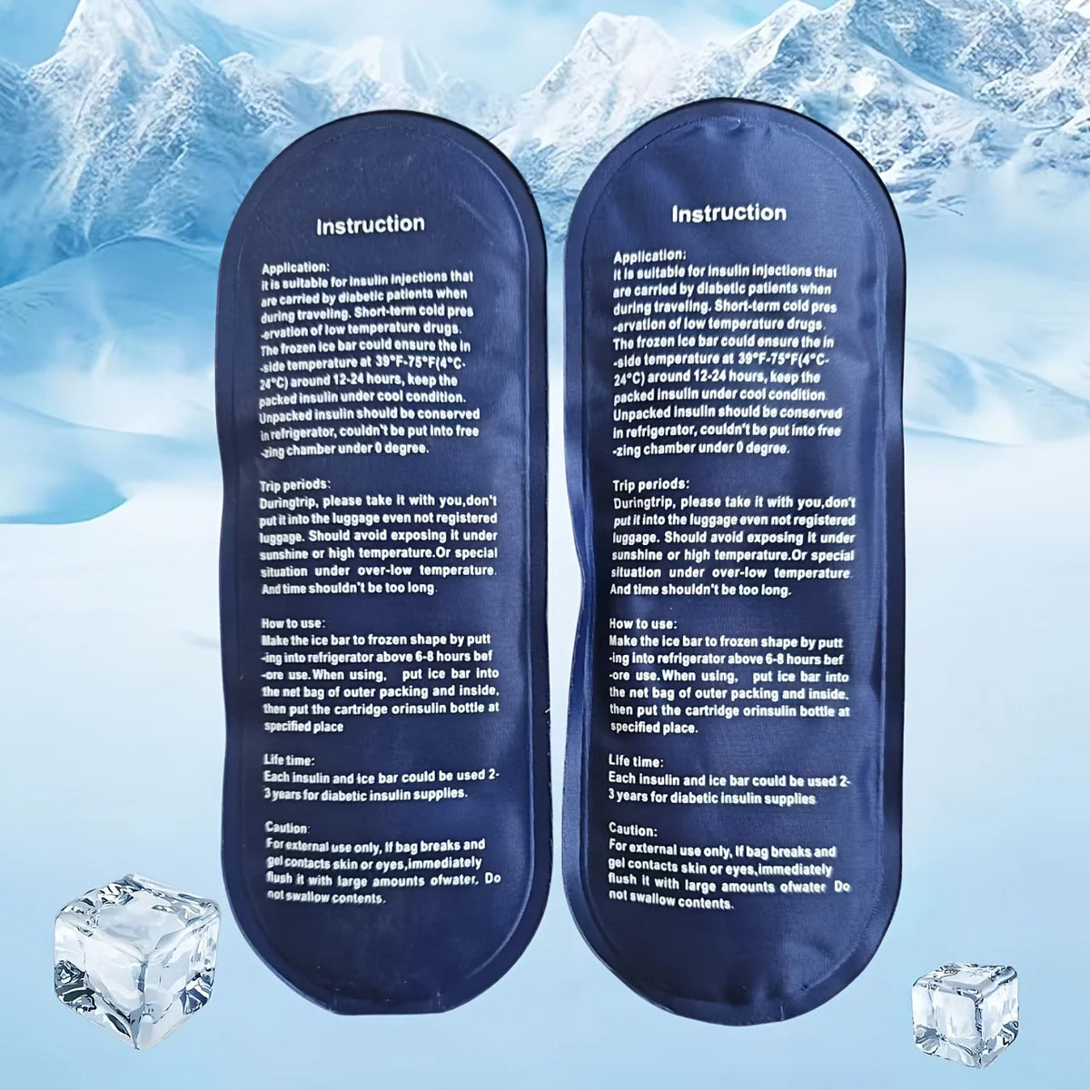Cooling Ice Bag Insulin Container &ndash; Travel Insulated Case