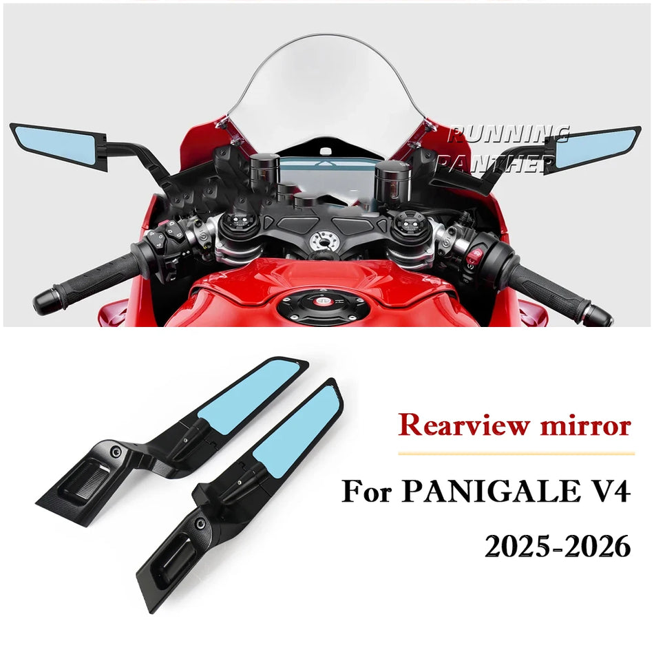 Aizmugures Skats Spogulis Melns Ducati Panigale V4/V4S (2025-2026)