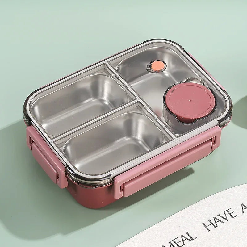 Roestvrijstalen Lunchbox, 5 Compartimenten Voedselcontainer Maaltijden Schoolgebruik Roestvrijstalen Lunchbox, 5 Compartimenten Voedselcontainer Maaltijden Schoolgebruik