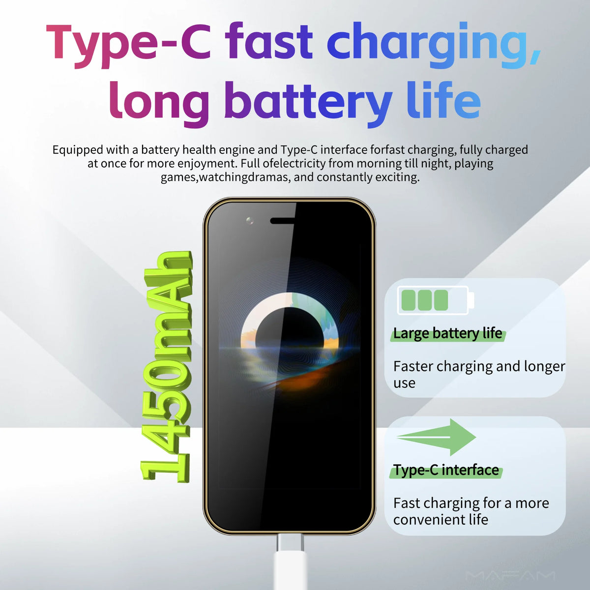 Mini Pocket Size Android Kids Phone - Dual SIM 3G 3.0 Screen