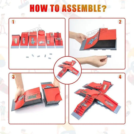 DIY Finger Skatepark 6-in-1 Set &ndash; Ultimate Stunt Practice