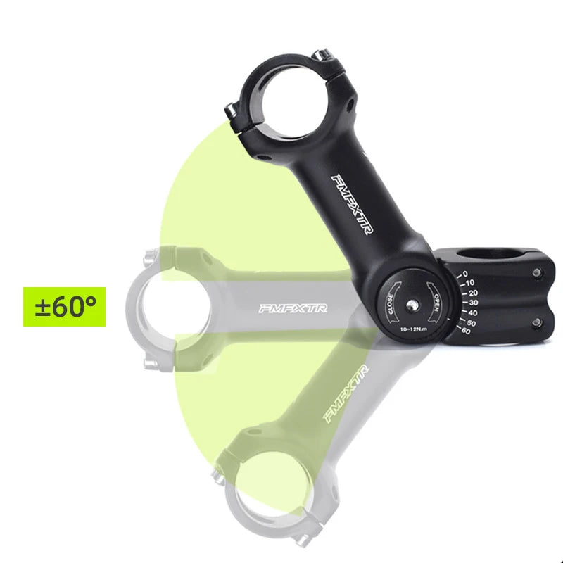 Mountain Bike Handlebar Riser, 25.4/31.8mm Clamp, Height Increase Angled Adapter