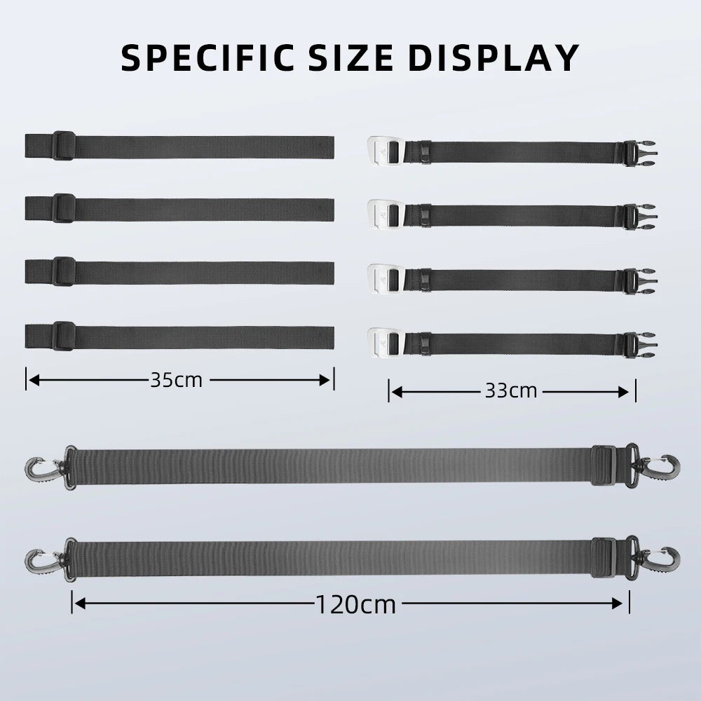 Rhinowalk Motorcycle Bag Straps &ndash; Durable Polyester Construction