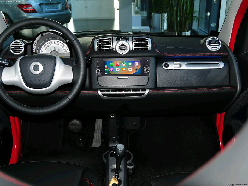 Smartfortwo 451 Bezprzewodowy Carplay Android Auto DSP Rds GPS 2 din