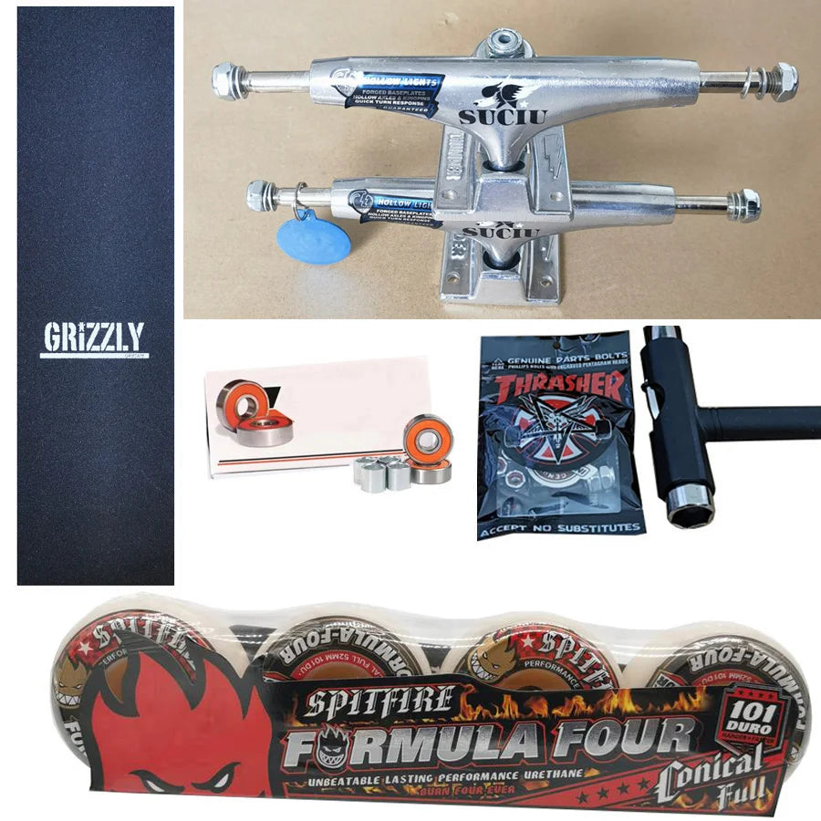 Spitfire Forged Thunder Trucks 5.25Inch &ndash; Chrome Bearings 52mm 101D