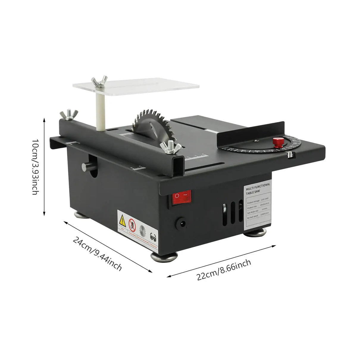 12V-24V 33mm Cutting Table Saw Mini &ndash; Precise Woodworking black / GERMANY