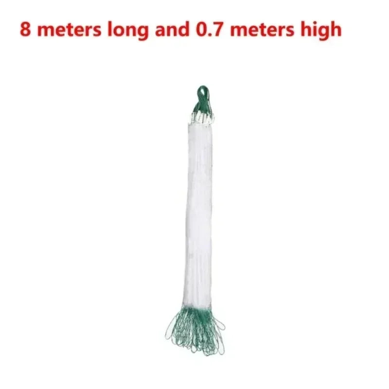 Premium Fishing Net: Durable Nylon Mesh with Floating Design 8m long 0.7m high / CHINA