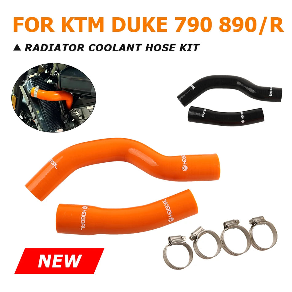 Комплект силиконови маркучи за радиатор KTM Duke 790 и 890 R за водни охлаждащи тръби, 2020 2021