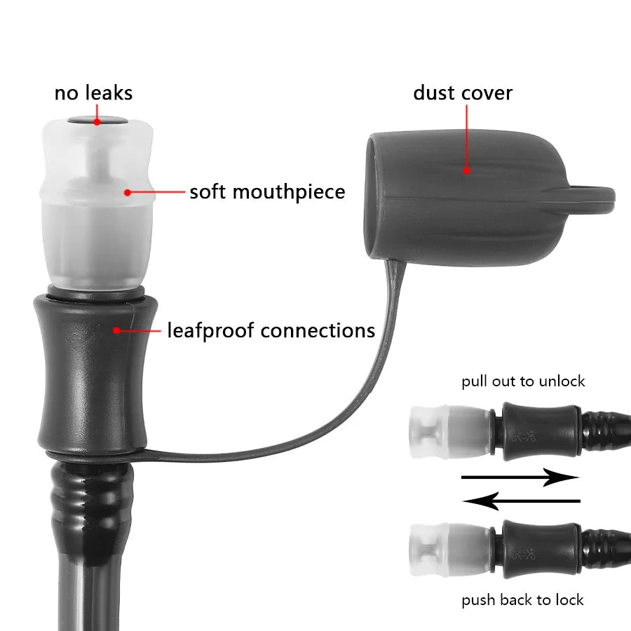 Quick Release Leak-Proof Water Bag 1.5L-3.0L for Camping &amp; Hiking