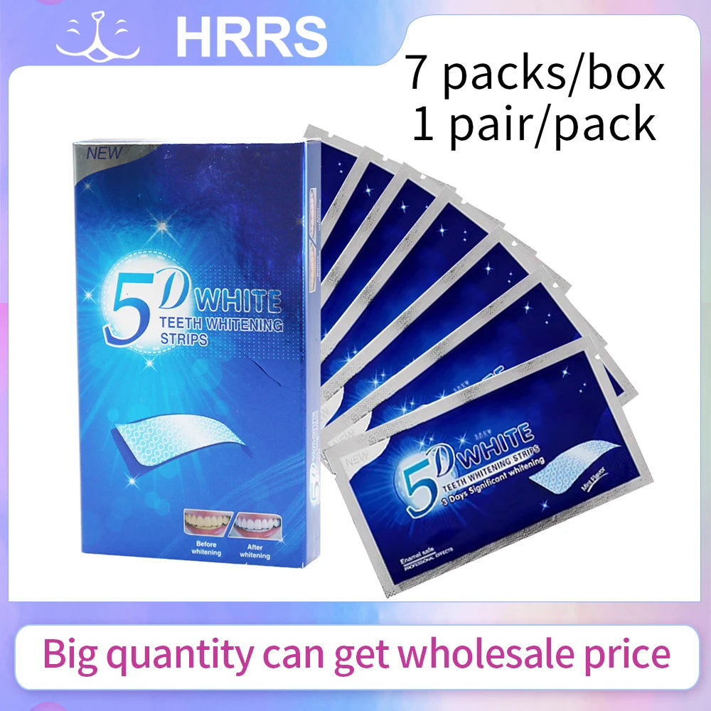 DENHRRS 5D Teeth Whitening Strips &ndash; Effective Stain Removal