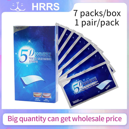 DENHRRS 5D Teeth Whitening Strips &ndash; Effective Stain Removal