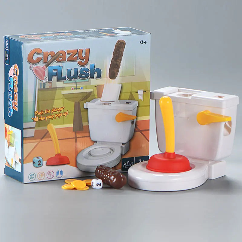 Rolig toalettspolningsskämt leksak stressavlastare festspel