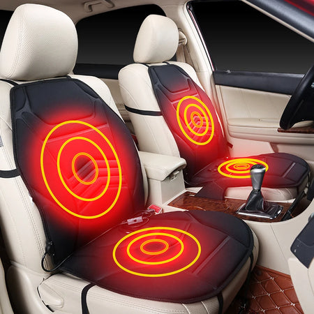 12V Heated Car Seat Cushion - Winter Warmer for Ultimate Comfort 2PCS