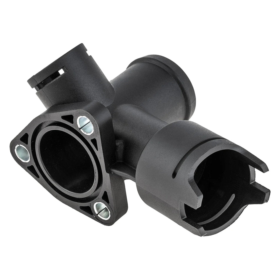 Coolant Flange Pipe Joint for Audi Q7 4L 2006-2010 Thermostat Housing Compatible