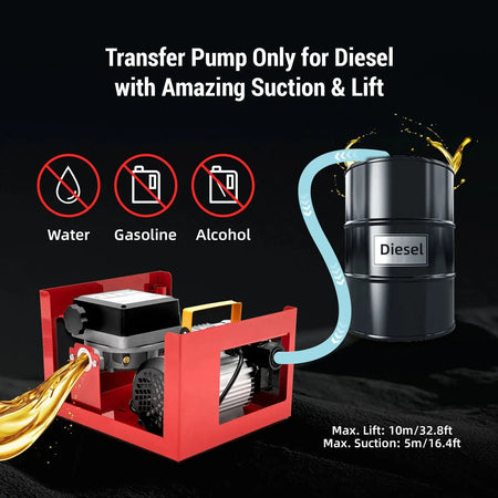 Self-Priming Diesel Fuel Pump &ndash; Auto Shut-Off Nozzle