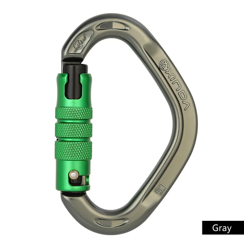 Xinda 22KN Auto Carabiner &ndash; Ultra Lightweight Climbing Gray