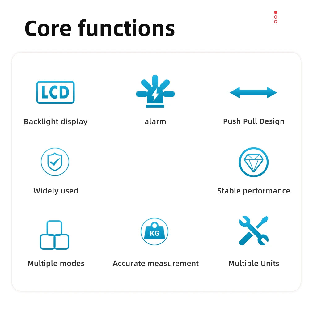 100N To 500N Digital Force Gauge &ndash; Four Unit Measurements