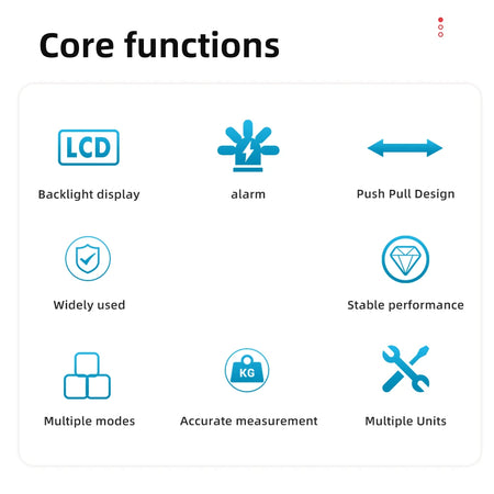 100N To 500N Digital Force Gauge &ndash; Four Unit Measurements