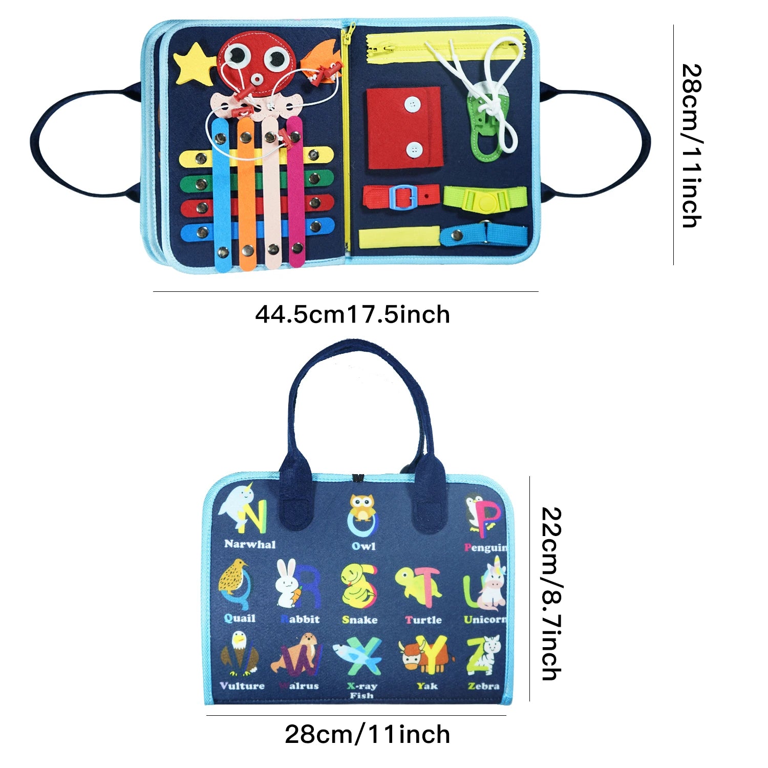 7-in-1 Montessori Busy Board &ndash; Fine Motor Skill Development