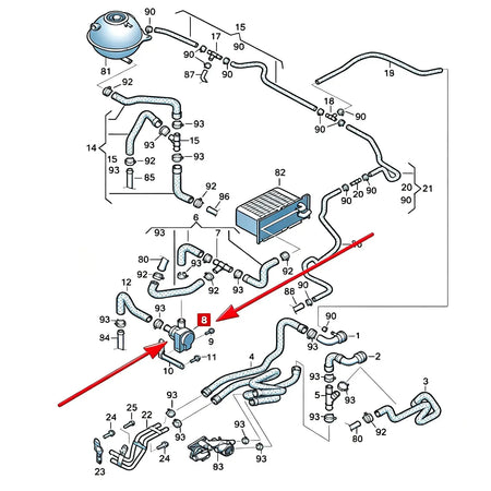 1K0965561J Cooling Water Pump Car Auto Additional Auxiliary Electric 12V for Jetta Golf CC Volkswagen VW Passat B5 B6 Audi A3 by InterCyprus Trading Ltd