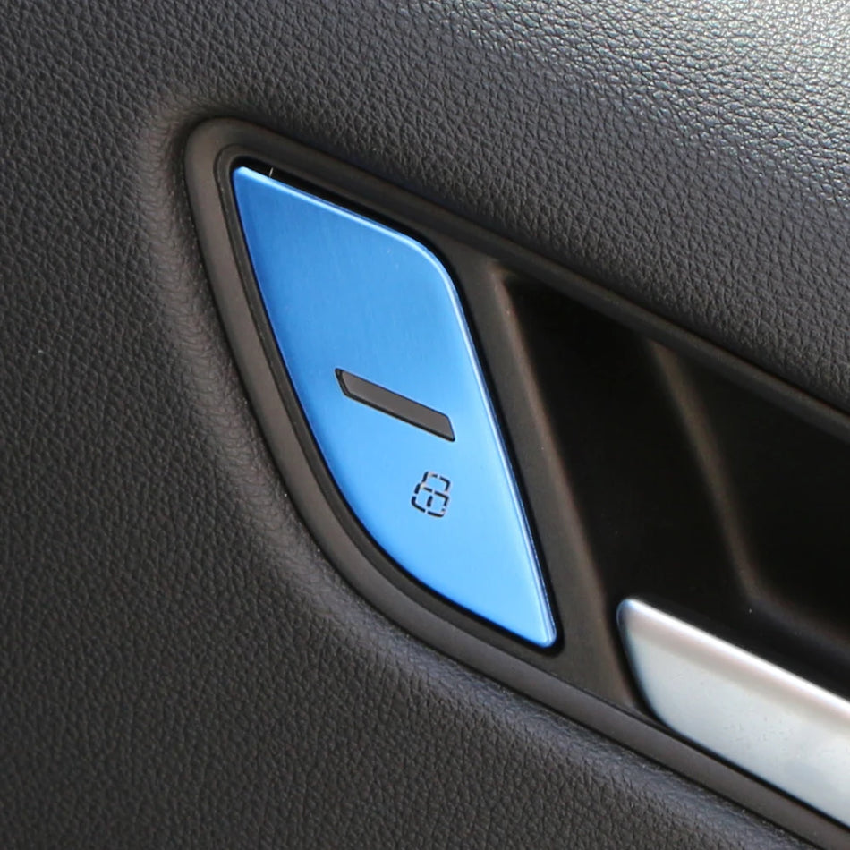 Audi A3 8V Κάλυμμα Κουμπιού Κλειδώματος Πόρτας Αυτοκόλλητο Παγιέτες ABS Σετ 4 Τεμ