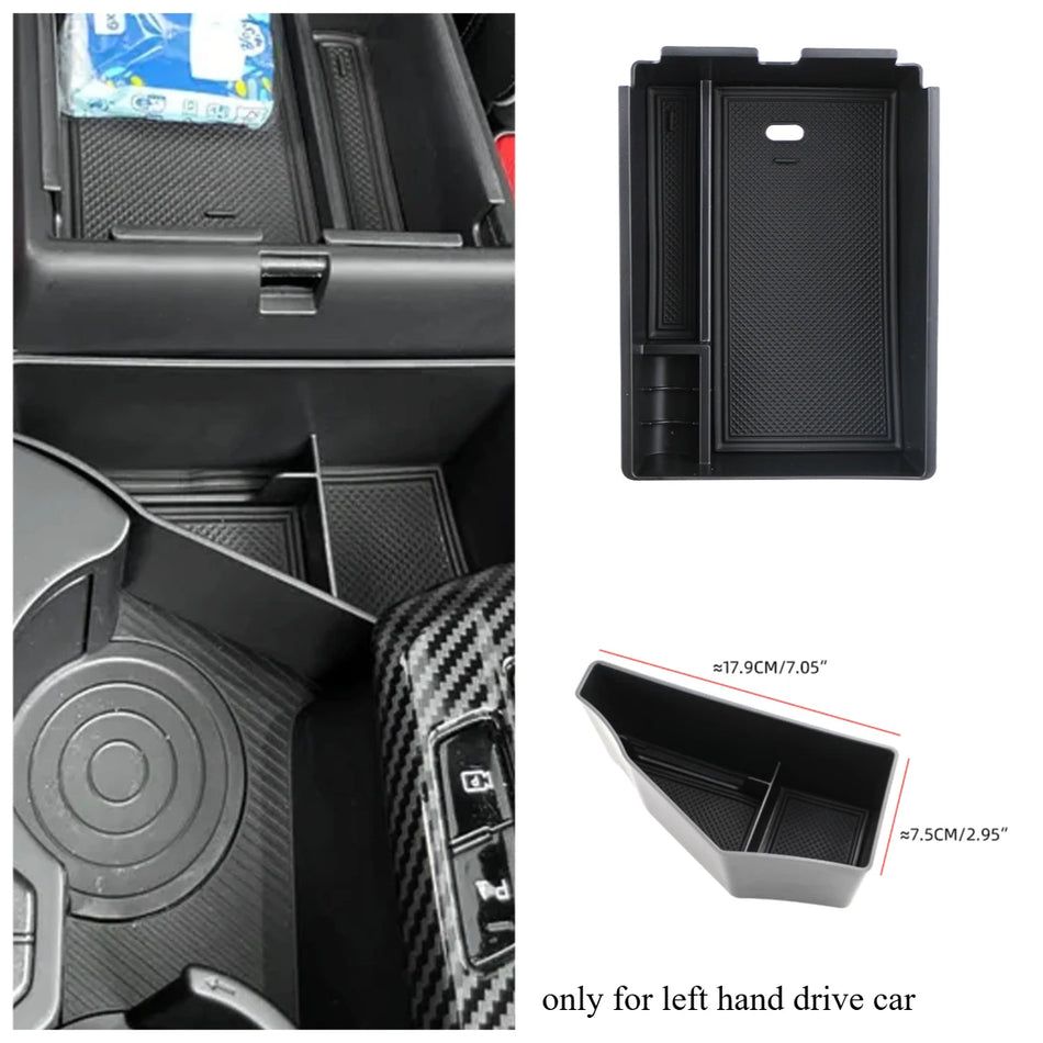 Center Console Organizer Tray for Kia Sportage NQ5 Hybrid LHD ABS Plastic Car Interior Accessory