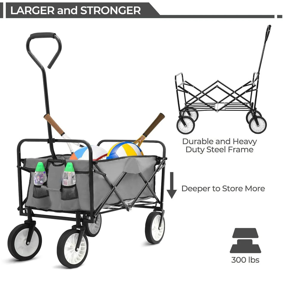 Прочный складной вагон-карт для сада