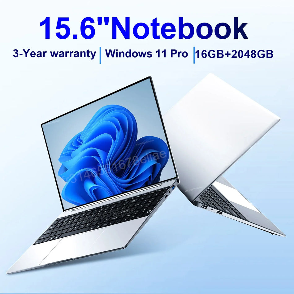 15.6 Inch Ultra Slim Laptop &ndash; High Performance 16GB RAM and 2TB SSD