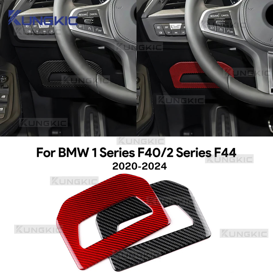 Sticker voor brandstofkleppaneel van zacht koolstofvezel voor BMW F40 F44 1 2-serie