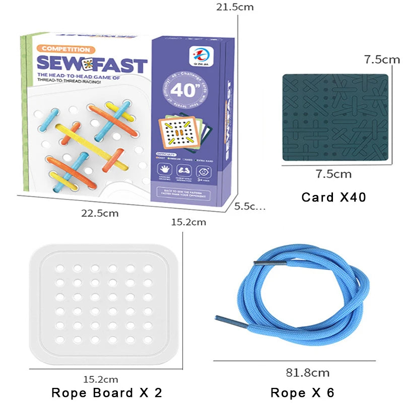 BZS20050 Montessori Fine Motor Threading Toys - Motor Skills