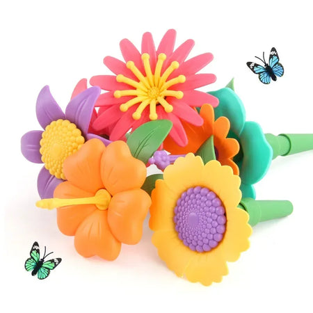 Flower Garden Building Set &ndash; Educational Flower Stacking