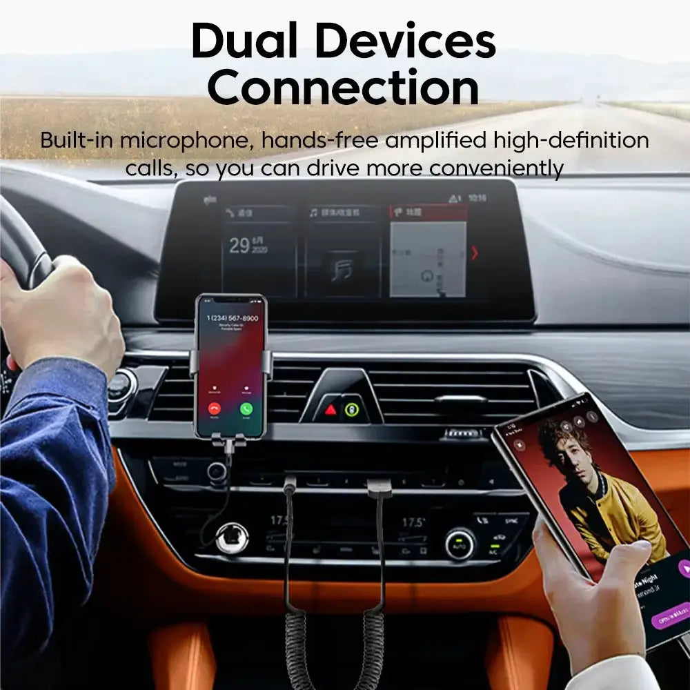 Bluetooth 6.0 Audio Receiver Dongle USB To 3.5mm Jack Car Audio Aux Bluetooth Handsfree Kit For Car Receiver BT Transmit by InterCyprus Trading Ltd