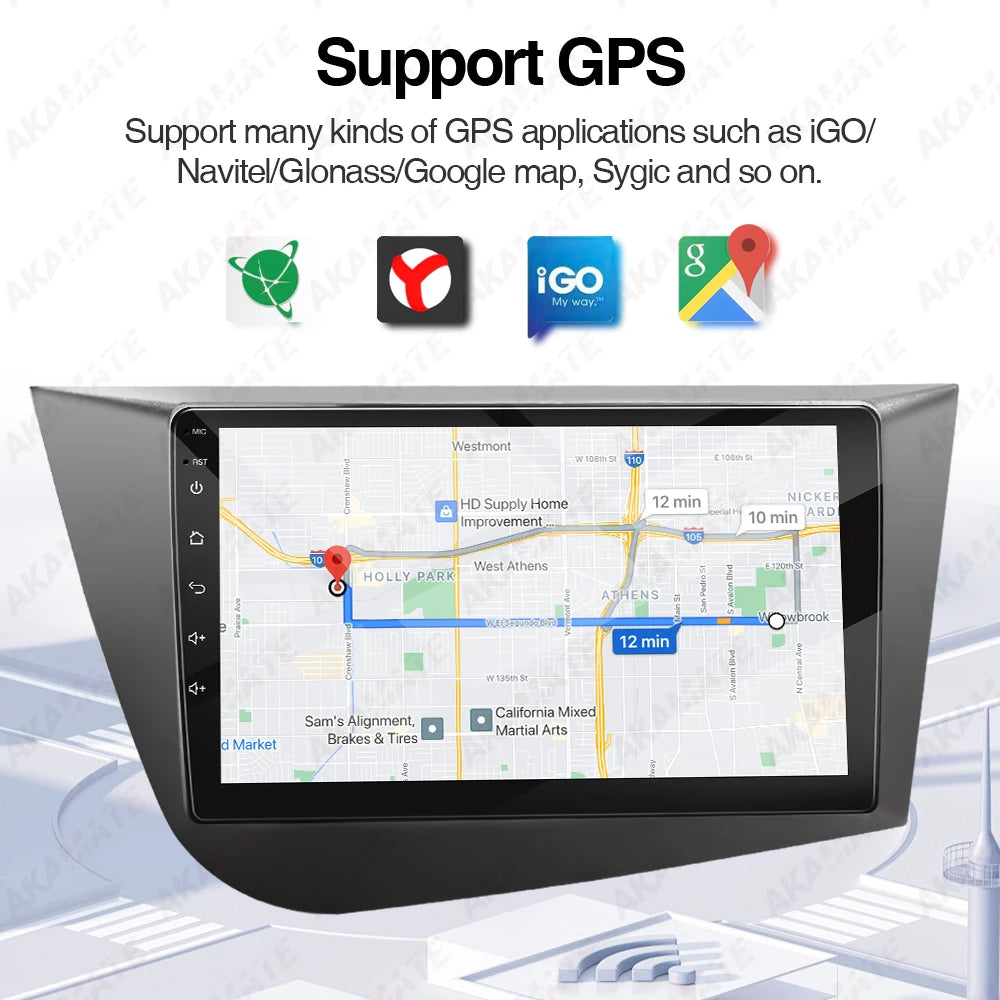 9Inch Car Radio SEAT Leon MK2 &ndash; Wireless CarPlay Android