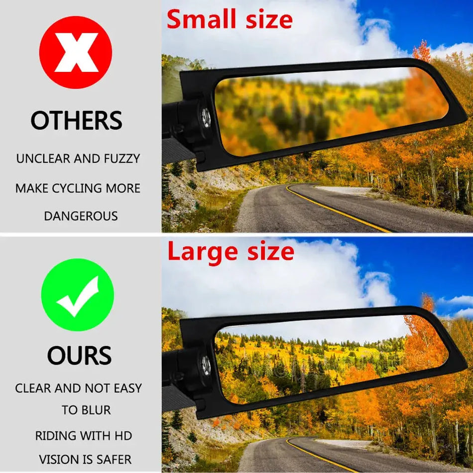 Rearview Mirrors Wind Wing Adjustable Rotating For Kawasaki Ninja Ducati 899 Yamaha R15 Honda Suzuki GSXR1000 K9 Motor Parts by InterCyprus Trading Ltd