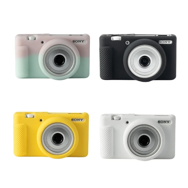 Silicone Armor Skin Camera Case for Sony ZV-1F ZV1F ZV-1M2 ZV1M2 - Durable Protection