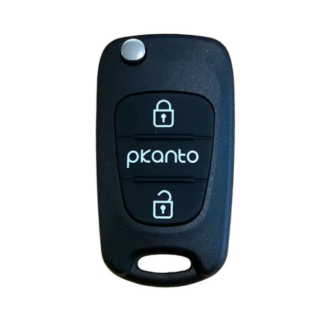 3Buttons Car Remote Folding Flip Key Shell Case Housing for Hyundai for Kia Picanto with Uncut Right Blade by InterCyprus Trading Ltd