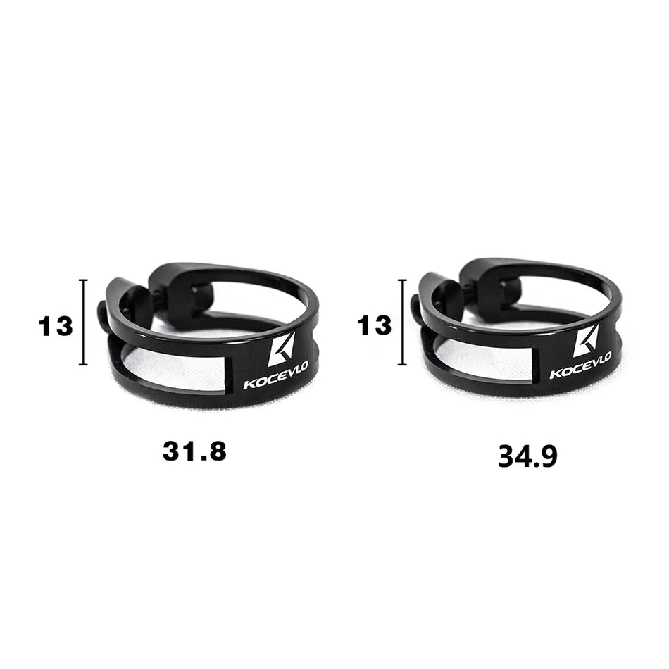 Скоба за колче KOCEVLO 31.8mm и 34.9mm алуминиева сплав ултралека 8g титаниев винт за шосейни велосипеди