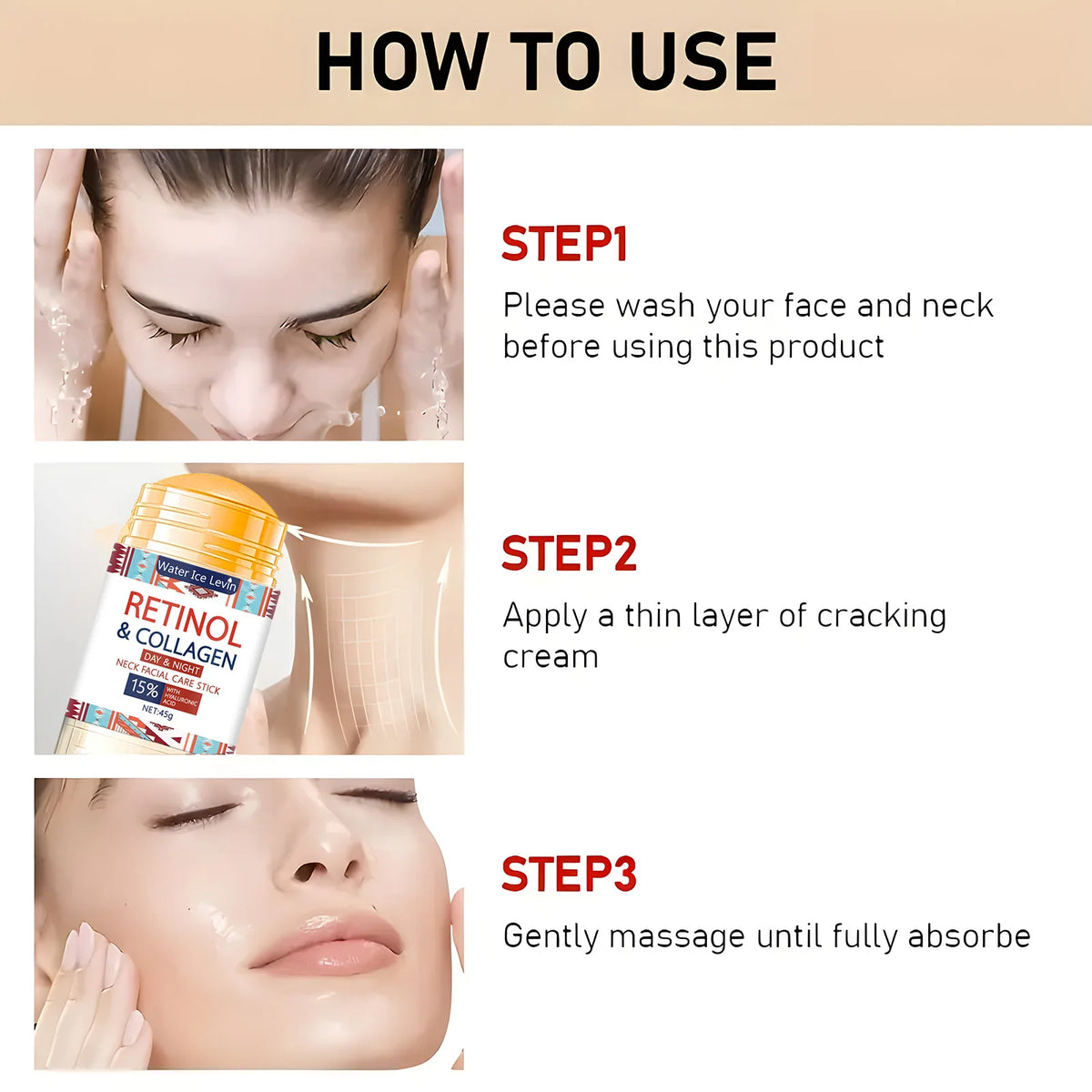 Water Ice Levin 45g Retinol Firming Cream Stick &ndash; Moisturizing and Skin Brightening