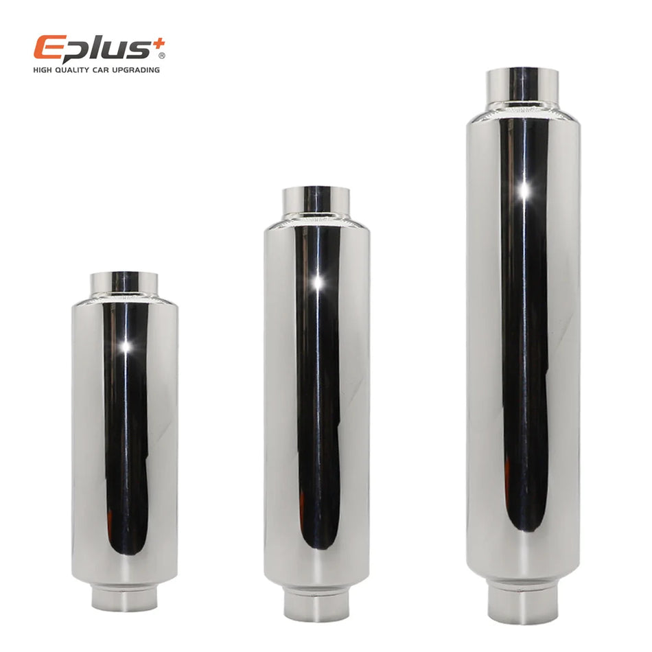 Universal Stainless Steel Car Exhaust Muffler Middle Pipe, 51-76mm OD