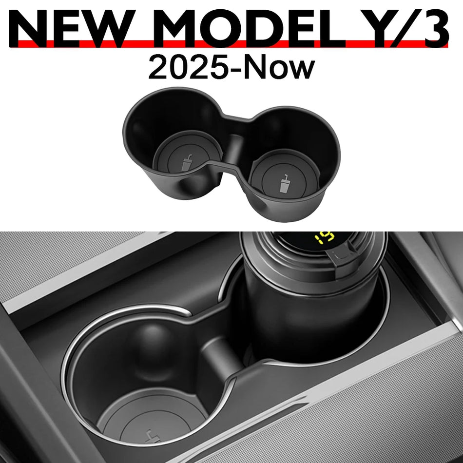 Kopphållarinsats och mittkonsolorganisatör för Tesla Model Y 2025 till 2026 Juniper TPE